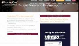 
							         Avance Care's Patient Portal | Healow App								  
							    