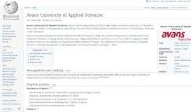 
							         Avans University of Applied Sciences - Wikipedia								  
							    