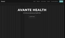 
							         AVANTE | Behavioral Health								  
							    