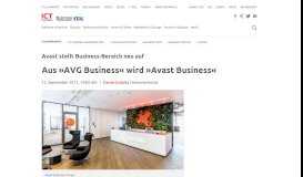 
							         Avast stellt Business-Bereich neu auf: Aus »AVG Business« wird ...								  
							    