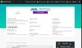 
							         AvaTrade Review - Buy, Sell & Trade Crypto CFDs | Cryptimi								  
							    