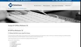 
							         Avaya IP Office Release 10 | DP Solutions								  
							    