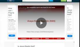 
							         Avaya Single Sign On (SSO) - ppt video online download - SlidePlayer								  
							    