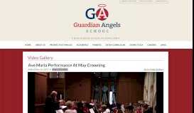 
							         Ave Maria Performance At May Crowning | Guardian Angels School								  
							    