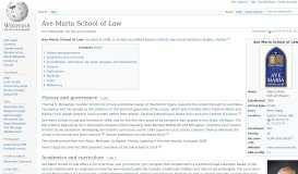 
							         Ave Maria School of Law - Wikipedia								  
							    