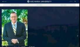 
							         Ave Maria University: Home								  
							    