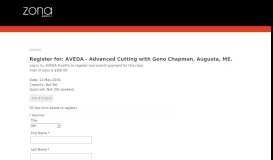 
							         AVEDA - Advanced Cutting with Geno Chapman, Augusta, ME.								  
							    