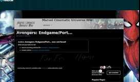 
							         Avengers: Endgame/Portal - Marvel Cinematic Universe Wiki - Fandom								  
							    