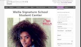 
							         Avenue Five is a Wella Signature School in Austin, Texas								  
							    