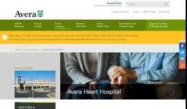 
							         Avera Heart Hospital - Avera Health								  
							    