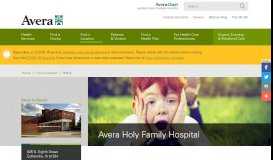 
							         Avera Holy Family Hospital - Estherville, IA								  
							    
