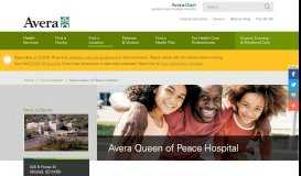 
							         Avera Queen of Peace Hospital - Avera Health								  
							    