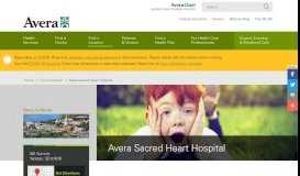 
							         Avera Sacred Heart Hospital - Avera Health								  
							    