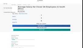 
							         Average Clover SA Salary in South Africa | PayScale								  
							    