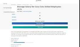 
							         Average Coca Cola United Salary | PayScale								  
							    