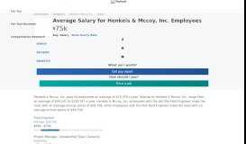 
							         Average Henkels & Mccoy, Inc. Salary - PayScale								  
							    