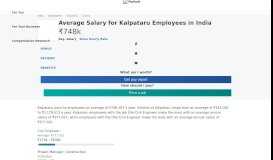 
							         Average Kalpataru Salary | PayScale								  
							    