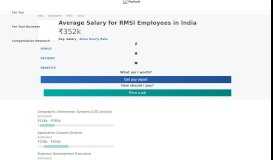 
							         Average RMSI Salary - PayScale								  
							    