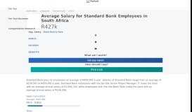
							         Average Standard Bank Salary | PayScale								  
							    