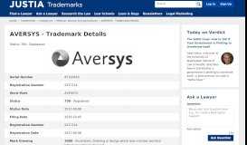 
							         AVERSYS Trademark of Avertest - Registration Number ...								  
							    