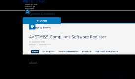 
							         AVETMISS Compliant Software Register								  
							    