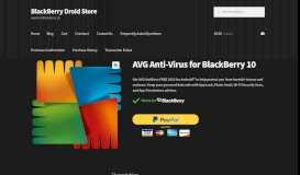 
							         AVG Anti-Virus for BlackBerry 10 - BlackBerry Droid Store								  
							    