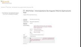 
							         AVG Portal - Internetpräsenz des Auguste-Viktoria ... - Edoweb								  
							    