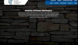 
							         Aviation Airframe Mechanics - Lively Technical Center								  
							    