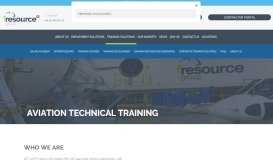
							         Aviation Technical Training - Resource Group								  
							    