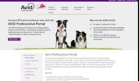 
							         Avid Professional Portal | Avid Identification Systems, Inc.								  
							    
