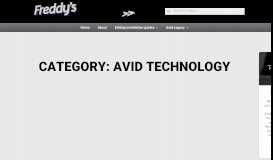 
							         Avid Technology – Page 2 – Freddy's Big List of Relevant Avid Links								  
							    