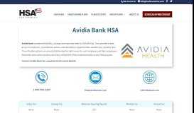 
							         Avidia Bank Health Savings Accounts - HSA for America								  
							    