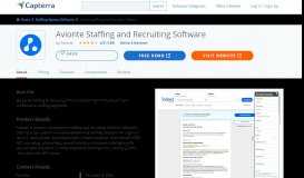 
							         Avionte Staffing and Recruiting Software Reviews and Pricing ...								  
							    