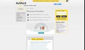 
							         AvMed for Providers and Healthcare Professionals								  
							    