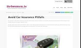 
							         Avoid Car Insurance Pitfalls - Its4Women.ie								  
							    