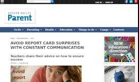 
							         Avoid report card surprises with constant communication								  
							    
