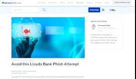 
							         Avoid this Lloyds Bank Phish Attempt - Malwarebytes Labs ...								  
							    