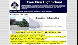 
							         Avon View High School								  
							    
