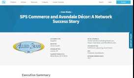 
							         Avondale Decor | SPS Commerce								  
							    