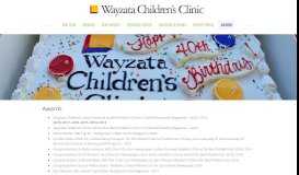 
							         Awards - Wayzata Children's Clinic								  
							    