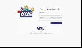 
							         AWE Portal								  
							    