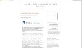 
							         AWOL - The Ancient World Online: Hethitologie Portal Mainz Online								  
							    