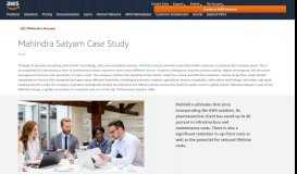 
							         AWS Case Study: Mahindra Satyam - Amazon Web Services								  
							    