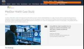 
							         AWS Case Study: MedStar Health - Amazon Web Services								  
							    
