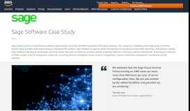 
							         AWS Case Study: Sage Software - Amazon Web Services								  
							    
