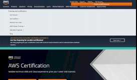 
							         AWS Certification - Amazon Web Services								  
							    