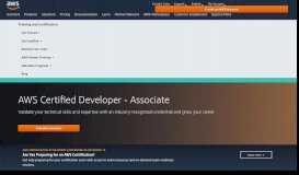 
							         AWS Certified Developer - Associate								  
							    