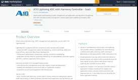 
							         AWS Marketplace: A10 Lightning ADC with Harmony Controller - SaaS								  
							    