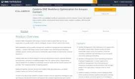 
							         AWS Marketplace: Calabrio ONE Workforce Optimization for Amazon ...								  
							    