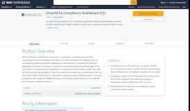 
							         AWS Marketplace: ClearDATA Compliance Dashboard (C2)								  
							    